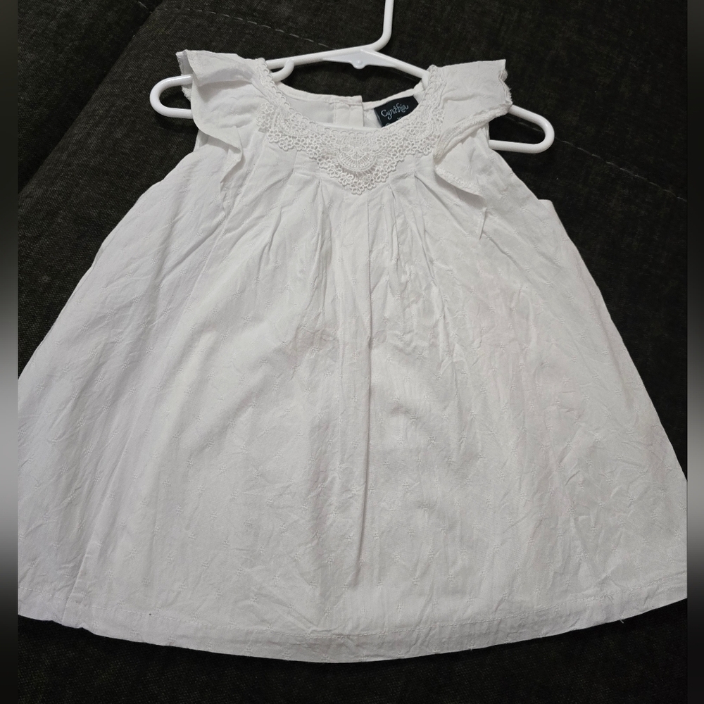 Cynthia Rowley White Ruffled Kids Dress